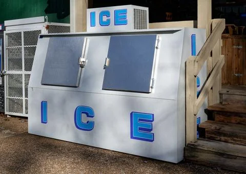 Large ice box outdoors Stock Photos