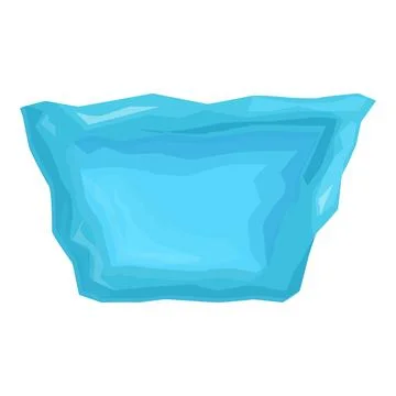 Large iceberg floating in ocean, arctic glacier, global warming concept Stock Illustration