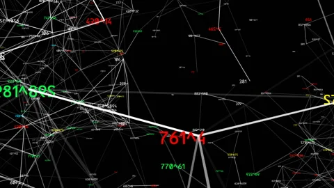 Large image of numbers. Seamless loop.Stock Market Tickers Price Data Animation. Stock Footage 96065720