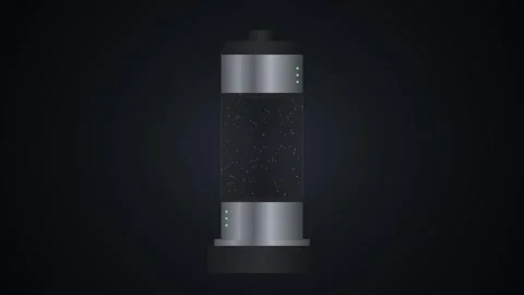 Large Industrial Carbon Capture Tower with Brushed Steel and Graphite Compo.. Stock Footage 345775396