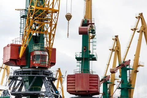 Large industrial crane Stock Photos