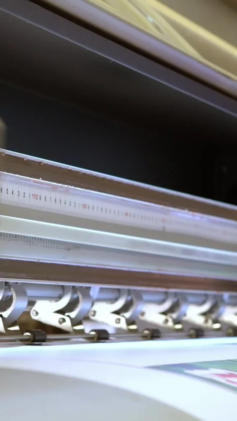 A large industrial printer Stock Footage 249827271