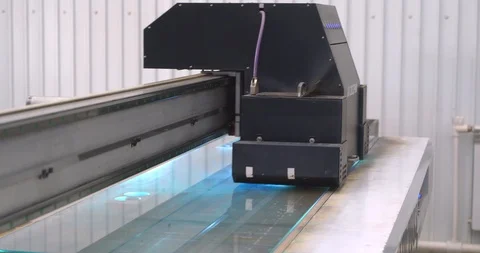 Large industrial printer, pans Stock Footage 109220361