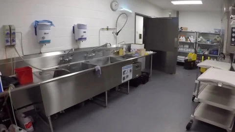 Large institutional kitchen Video stock 106852305