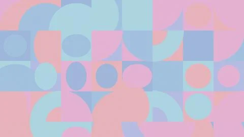 Large interlocking leaf-like forms in pale mint, sage, and mauve create a s.. Stock Illustration