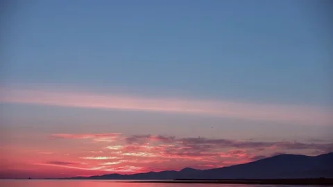 A Large Jet taking off at sunset 4K UHD Stock-Footage 77376127