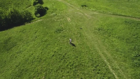 A large lake with a drone Stock Footage 237116657
