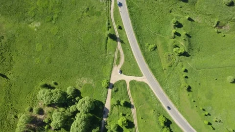 A large lake with a drone Stock Footage 237116730