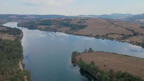 A large lake during the day in mexico 4k Stock Footage 154415957