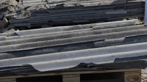 Large landfill dump of construction waste Stock Footage 308596350