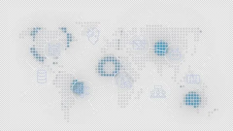 Large language models animated banner with line icons Stock Footage 333758346