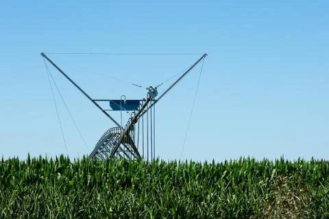 Large Lateral Move Irrigation System Stock Photos