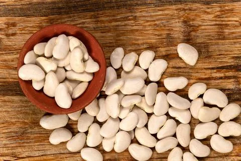 Large Lima Beans Background and Texture Foto stock