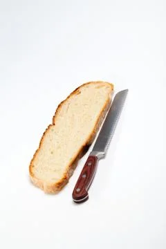 Large loaves of bread traditionally roasted Stock Photos