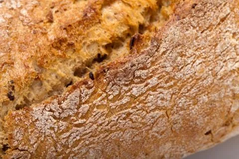 Large loaves of bread traditionally roasted Stock Photos