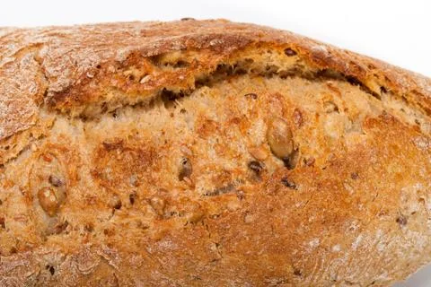 Large loaves of bread traditionally roasted Stock Photos