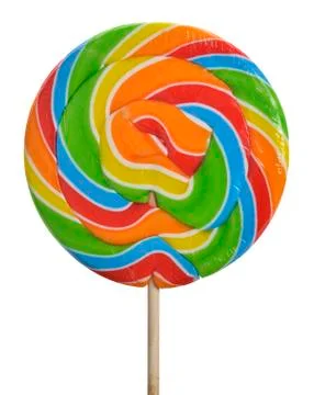 Large lollipop on a stick Stock Photos