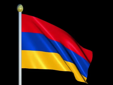 Large Looping Animated Flag of Armenia Stock Footage 73793172