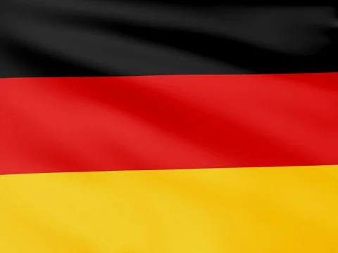 Large Looping Animated Flag of Germany Stock Footage 73298999