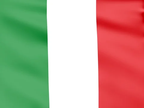 Large Looping Animated Flag of Italy Stock Footage 73257048