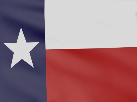 Large Looping Animated Flag of Texas Stock Footage 73359398