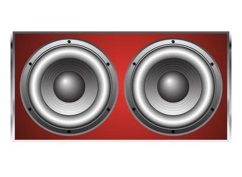 Large Loudspeaker Cabinet Illustrazione stock