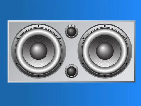 Large Loudspeaker Cabinet Stock Illustration