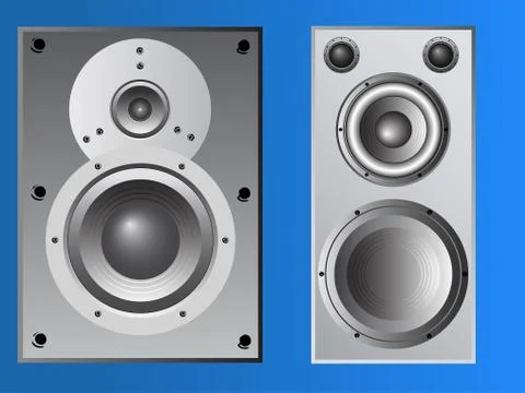 Large Loudspeaker Cabinet 스톡 일러스트