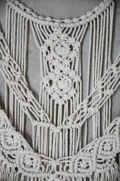 Large Macrame Wall Hanging Stock Photos