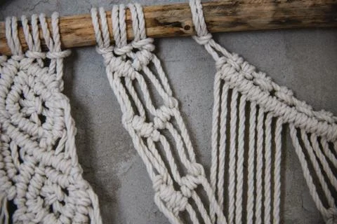 Large Macrame Wall Hanging Foto stock