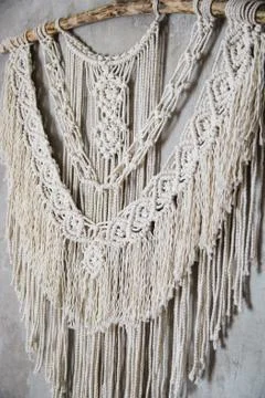Large Macrame Wall Hanging Stock Photos