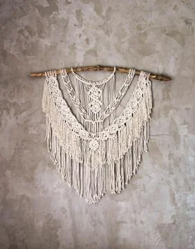 Large Macrame Wall Hanging Stock Photos