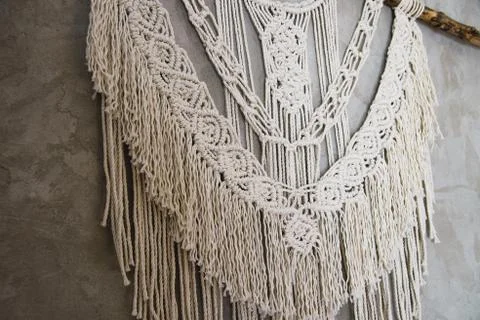 Large Macrame Wall Hanging Stock Photos
