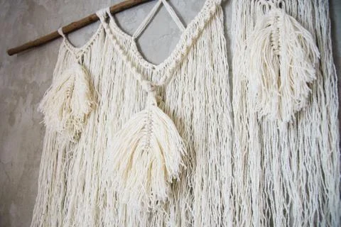 Large Macrame Wall Hanging Foto stock