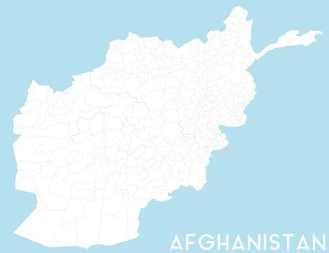 Large map of Afghanistan Stock Illustration