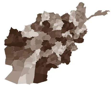 Large map of Afghanistan Stock Illustration