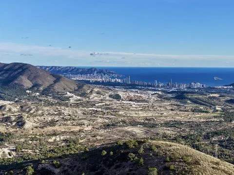 Large Maritime Coastal Zone Featuring Rolling Landscape And Dispersed Human Stock Photos