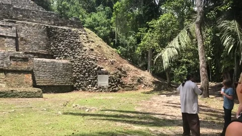 Large Mayan Temple in Belize 스톡 동영상 172336455