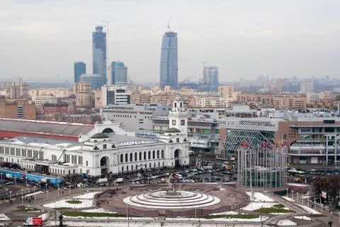 A large megapolis in the spring Stock Photos
