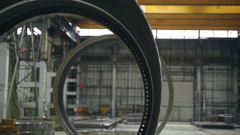 Large metal pipes Stock Footage 128172513