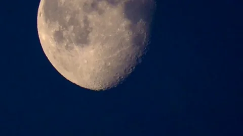 Large Moon and Lunar Light Stock Footage 148155878