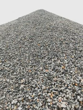 Large Mound of Crushed Stone Construction Material Stock Photos