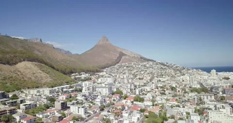 A large mountain in the background Stock Footage 155462270