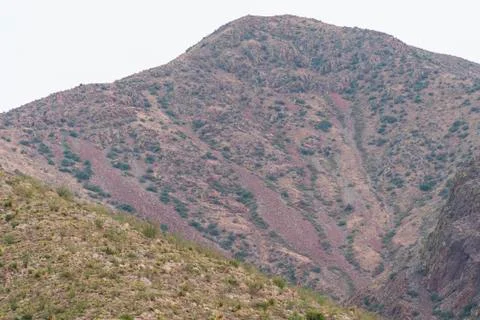 Large Mountain with Falling Rock in the Fall Stock Photos