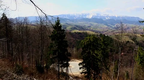 Large mountain landscape Stock Footage 49510987