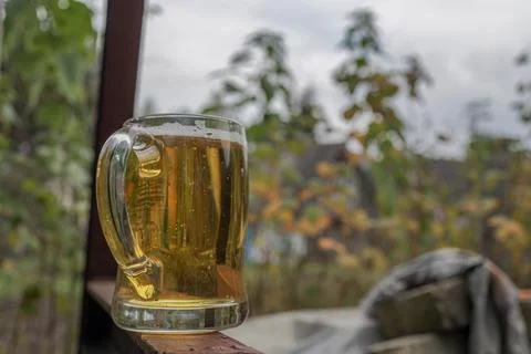 A large mug of beer Stock Photos