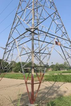 Large Multi-Functional Electric Power Transmission Tower Stock Photos