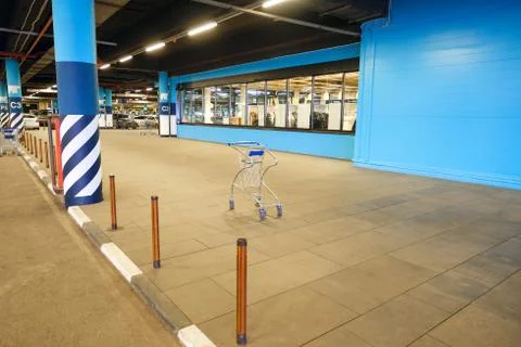 Large multi-storey underground car parking garage Stock Photos