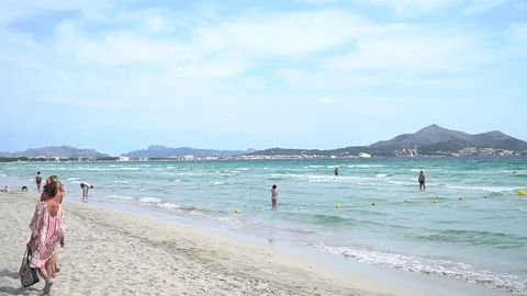 Large Muro beach Video stock 128351949