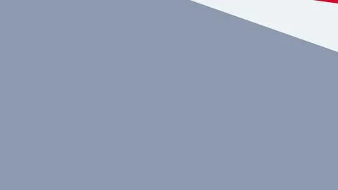 Large muted blue-gray block with a light diagonal edge and a thin red triangl Ilustración de archivo